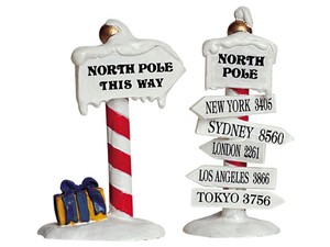 Lemax North Pole Signs